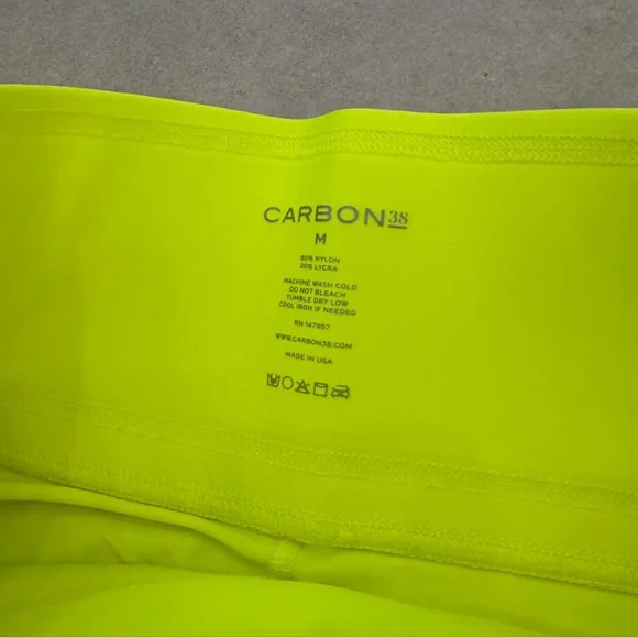 CARBON38 Takara Shine leggings in neon yellow - Picture 3 of 5
